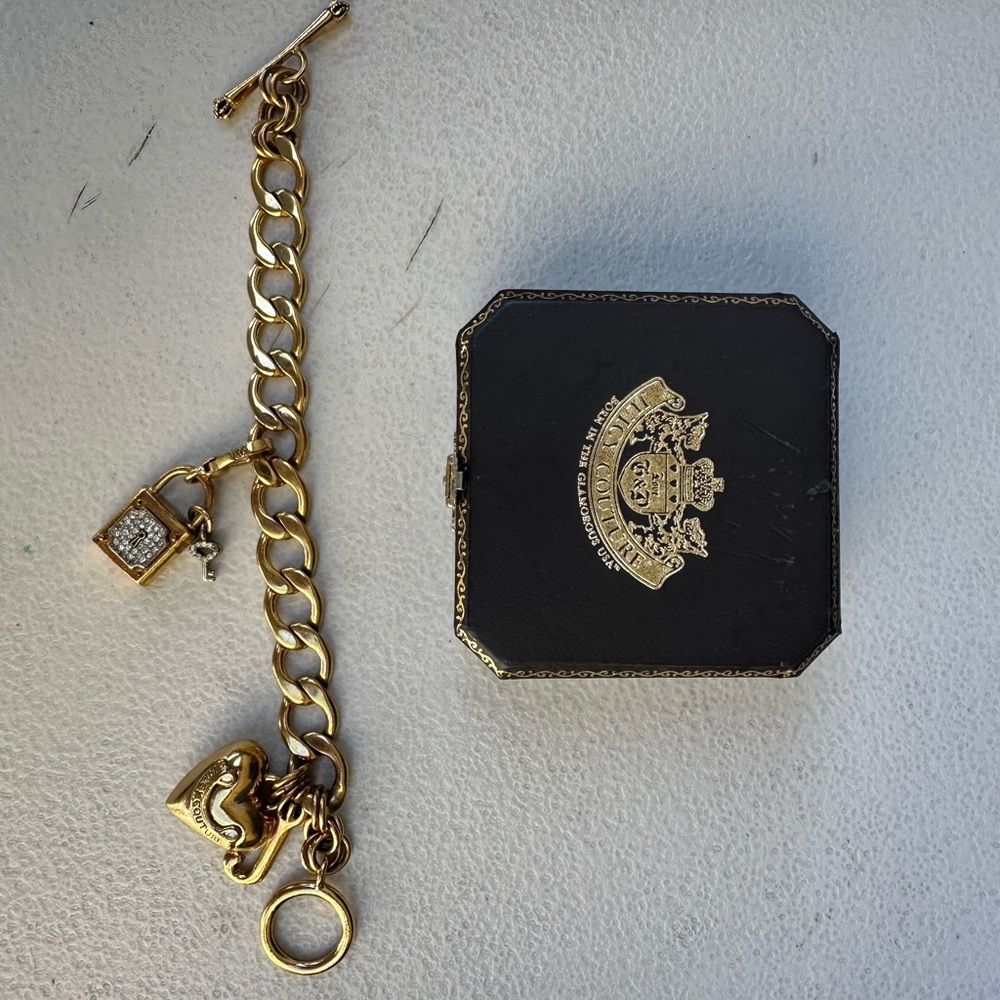 Juicy Couture Gold Charm Bracelet
